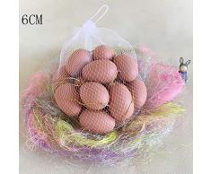 Doubleer 10 / 20pcs Pasqua Uova Colorate Fai da Te Graffiti Dipinto Simulazione Uovo Finto Uovo Giocattolo Dell'uovo