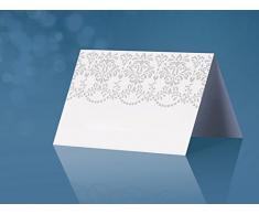 STOCK 10 PEZZI Segnaposto Segna posto in carta decorata per FESTE EVENTI PARTY MATRIMONIO
