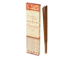 GOLOKA, Bastoncini di incenso/Masala Chandan, in Legno di Sandalo, 12 Pezzi