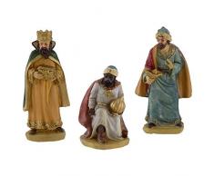 RE MAGI 20 CM PERSONAGGI DECORAZIONE PRESEPE NATALE