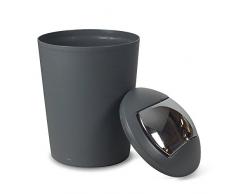 kela pattumiera con Coperchio Basculante, 5Â l, Plastica, Grigio, 5 Litri