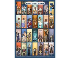 Mr. Troove Movie Toilet Scenes - Poster 42 x 59,4 cm | Le scene cult del cinema in bagno!