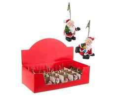 PERAGA GARDEN 1 SEGNAPOSTO Babbo Natale 6x4,5xH11CM Natale ADDOBBI
