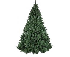 Albero di natale Pino 150 180 210 240 270 CM SUPER FOLTO REALISTICO VERDE NATALE (180CM)