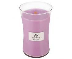 Woodwick, Candela profumata, Aroma: Fresh Flowers, Viola (Purple), Misura Grande
