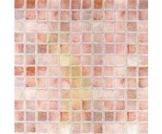 Piastrelle autoadesive effetto mattonella - 30,05 x 30,05 x 0,13 cm - cf.1mq - mosaico rosso/rosa
