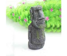 Lorsoul Fish Tank decorazioni di Pasqua Isola statua antica Ritratti romani Fish Tank Ornament