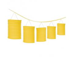 Giallo carta Lanterna ghirlanda decorazioni (pacchetto di 8 Lanterne)