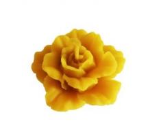 Candela di cera dapi A forma di rosa Candela profumata fatta a mano Eko 100% cera dapi organica (Rosa 03)