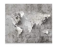 murando Carta da parati 350x256 cm Fotomurali in TNT Murale alla moda Decorazione da Muro XXL Poster Gigante Design Carta per pareti astratto mappa del mondo iscrizione k-A-0018-a-a