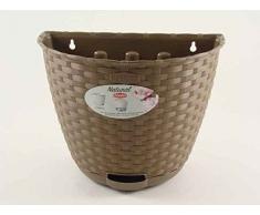 Stefanplast 2075960 Vaso di Fiori Naturali per Montaggio a Parete Colomba Grigio 30 x 20 x 22 cm