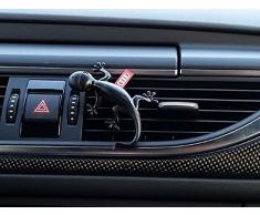 Audi 000087009D - Deodorante per ambiente originale a forma di geco, colore: nero