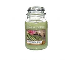 YANKE CANDLE LEMONGRASS 6 GINGER - CANDELA PROFUMATA, GIARA GRANDE