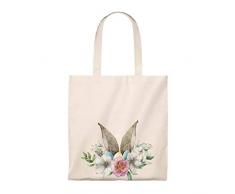 unknow Cestino pasquale, borsa da picnic – Borsa tote – perfetta per Pasqua e caccia alle uova del mattino – vintage