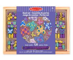 Melissa & Doug 14179 - Set di Perline in Legno. Amici Farfalle