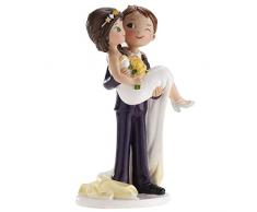 dekora - Decorazione per Torte di Matrimonio - Figura di Sposi Occhiolino 16 cm, Multicolore, dekora - Decorazione per Torte di Matrimonio - Figura di Sposi Occhiolino 16 cm, Multicolore, 305101