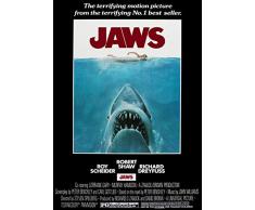 Tainsi Jaws 1975 Vintage, Retro Movie Poster - Matte poster film Frameless Gift 11 x 17 inch(28cm x 43cm)*IT-00037