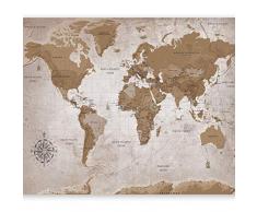 murando Carta da parati 150x105 cm Fotomurali in TNT Murale alla moda Decorazione da Muro XXL Poster Gigante Design Carta per pareti Mappa del Mondo Continente k-A-0108-a-a