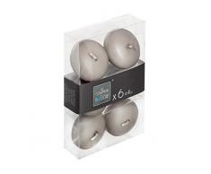 Atmosphera - Set di 6 candele galleggianti talpe