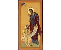 STAMPA-SU-TELA-INTELAIATA.Archivio-Cm_51_X_23-San-Giuseppe-Gesù-Cristo-Icona-San-religione-chiesa-Icona-Figurative-Joseph-ortodossa,-Quadro-su-tela-fine-art-europeo,-Canvas-intelaiato-100%cotone-380gr