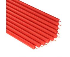 NKlaus 190g (circa 10 pezzi) candele daltare rosso fuliggine senza gocciolamento candele di Pasqua L: 28cm 36325