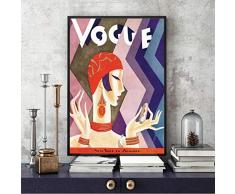 REDWPQ Moda Vintage Figura Citazioni Poster e Stampe su Tela Pop Art Pittura in Bianco e Nero Quadro Decorativo Nordico 40 * 60 cm Senza Cornice