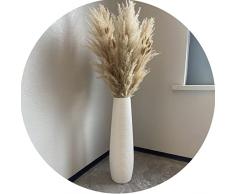 Vaso da Terra Grande Bianco, Vaso in Ceramica, Decorativo Portafiori Alto per La Casa Moderna Rustica, Dea Decorazione della Libreria, Decorazione della Tavola da Pranzo (Color : Bianca, S : 46cm)