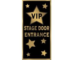 Beistle 57109 - Decorazione per porta, con scritta VIP Stage Door Entrance, 76,2 x 152,4 cm