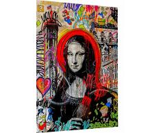 Magic Canvas Art - Pop Art Mona Lisa Painting Quadro su tela, 1 pezzo, stampa artistica di alta qualità, formato A4001, dimensioni: 100 x 75 cm