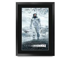 HWC Trading FR A3 Interstellar Matthew McConaughey, Anne Hathaway Regali Stampato Poster Firmato Autografo Immagine Per Film Memorabilia Tifosi - A3 Framed
