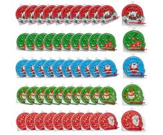 THE TWIDDLERS 50 Pinball a Tema Natalizi - 5 Modelli Diversi - Perfetti Come regalini per Calze, pentolacce e Sacchetti da Bambini Bomboniere - Giochi Natale Festa