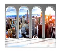 murando Carta da parati New York 400x280 cm Fotomurali in TNT Murale alla moda Decorazione da Muro XXL Poster Gigante Design Carta per pareti Citta City Manhattan d-C-0075-a-a