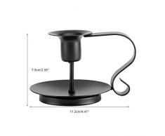 Taper Candle Holder, Retro cono di ferro Candelabro Fatto a mano Candeliere Stand Home Cena a lume di candela Decor