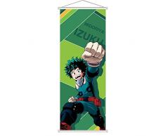 My Hero Ones Justice Poster, Poster Grande Arrotolabile, Anime Tela Wall Art, Poster in Tessuto Anime Manga Wallscroll, Poster Anime Giapponese, Poster da Parete, Decorazione per la Casa 70x25cm -A