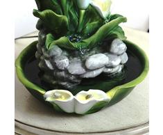 Decoresd Unione acqua viva ornamenti Calla Feng Shui Fontana a sfera umidificatore decorazione Desktop regalo di nozze X5029 S Calla Lotus inviare,X5029 S Calla Lotus inviare