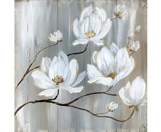 Feeling at home QUADRO-SU-TELA-Estate-in-I-Neutral-Nan-Floreale-64_X_64cm