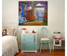 Giallobus - Quadro - Stampa su Tela Canvas Mikki SENKARIK - Quadro con Paesaggio MORNINGS Song - Quadri Moderni di Tela - Vari Formati - 100 x 140 CM