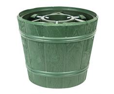Kit vaso supporto porta albero di natale Planet, diametro 34,5 cm, colore: verde