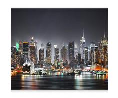 murando Carta da parati 350x256 cm Fotomurali in TNT Murale alla moda Decorazione da Muro XXL Poster Gigante Design Carta per pareti City Citta New York d-B-0034-a-c