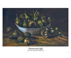 1art1 Vincent Van Gogh Poster Natura Morta Con Una Coppa E Pere, 1885 Stampa 91x61 cm