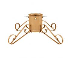 Tree Nest Base del Supporto per Albero di Natale per Alberi Veri da 3m Supporto per Albero Elegante Supporto per Albero per Ornamenti dellalbero di Natale Grace (Oro, L)
