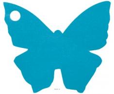 Artificiali – Segna posto x10 Farfalla turchese 4 x 4 cm – Scegli il tuo colore: Turchese