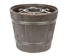 Kit vaso supporto porta albero di natale Planet, diametro 34,5 cm, colore: marrone