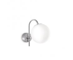 Philips Silvery Lampada Bagno Parete, Cromo con Vetro a Sfera, Lampadina Risparmio Energetico Inclusa