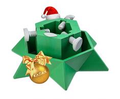 KADAX Christmas Tree Stand con Serbatoio dellAcqua, Supporto per Albero di Natale Stabile Realizzato in plastica Robusta per Alberi, Vari Grandi, Verde (Altezza dellalbero Fino a 2 m)
