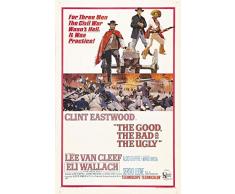 Theissen Vintage The Good The Bad And The Ugly Clint Eastwood Classic Movie Film Reproduction - Matte poster Frameless Gift 11 x 17 inch(28cm x 43cm)*IT-00179