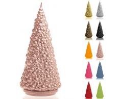 Candellana Candela albero di Natale | altezza: 20 cm | oro rosa | tempo di combustione 35h | Natale | fatto a mano nellUnione Europea
