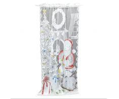Tenda trasparente da Bianco, Tende Natalizie, Tende Semi Oscuranti, Traspirante Voile Tenda Finestra Pannello,Balcone Soggiorno e Camera da Letto drappeggi (101 x 213 cm)