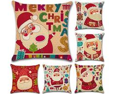 Cosanter 1X Federa Per Cuscino,Cuscino Natalizio Con Stampa Digitale Modello Babbo Natale Federa Con Quadri In Tela Home Hotel Cafe