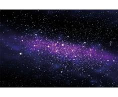 Galassia Fotomurale - spazio tappezzeria da parete - cielo stellato quadro - XXL decorazione da parete -cameretta dei bambini 210 cm x 140 cm
